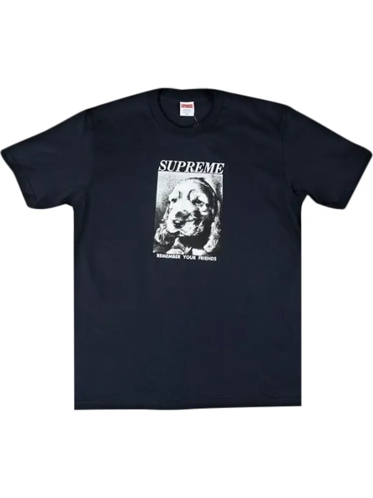 Футболка Supreme Remember T-Shirt 'Navy' — изображение 1 из 1, синий