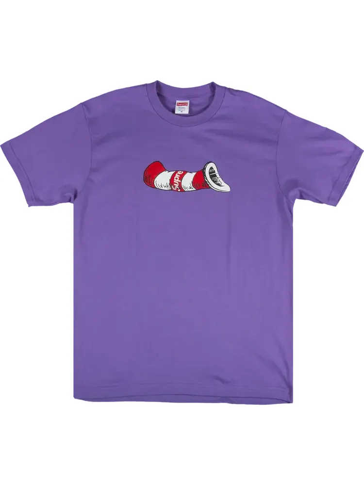 Футболка Supreme Cat In The Hat T-Shirt 'Purple' — изображение 1 из 1, фиолетовый