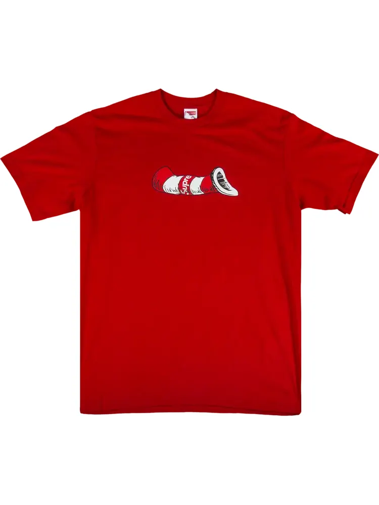 Футболка Supreme Cat In The Hat T-Shirt 'Red' — изображение 1 из 1, красный