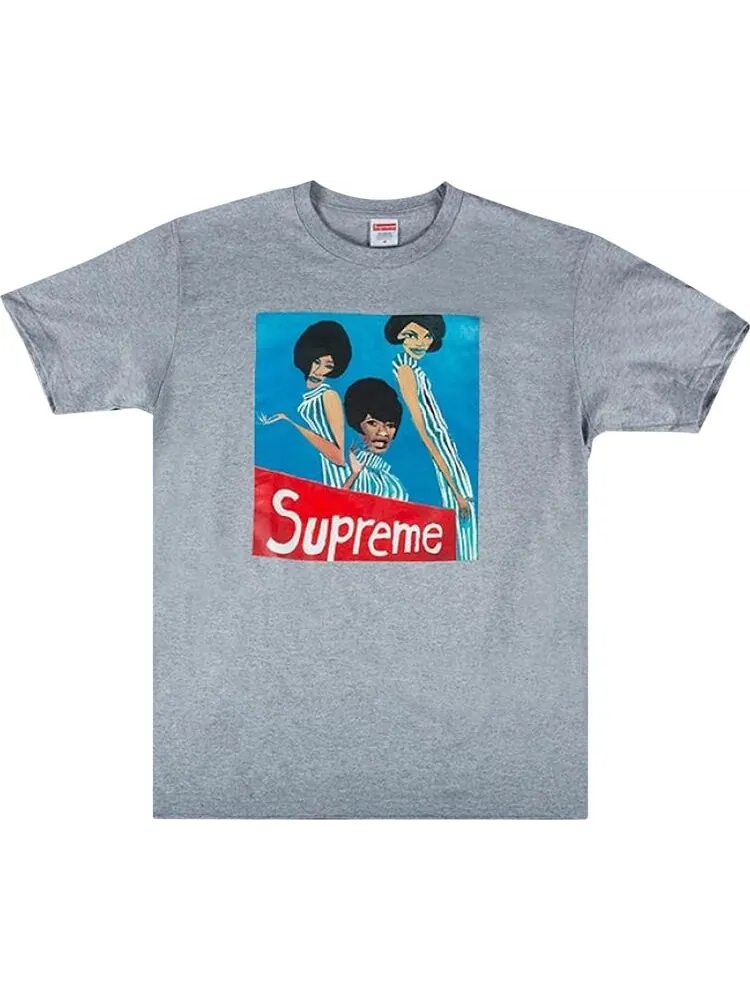 Футболка Supreme Group Tee 'Heather Grey' — изображение 1 из 1, серый