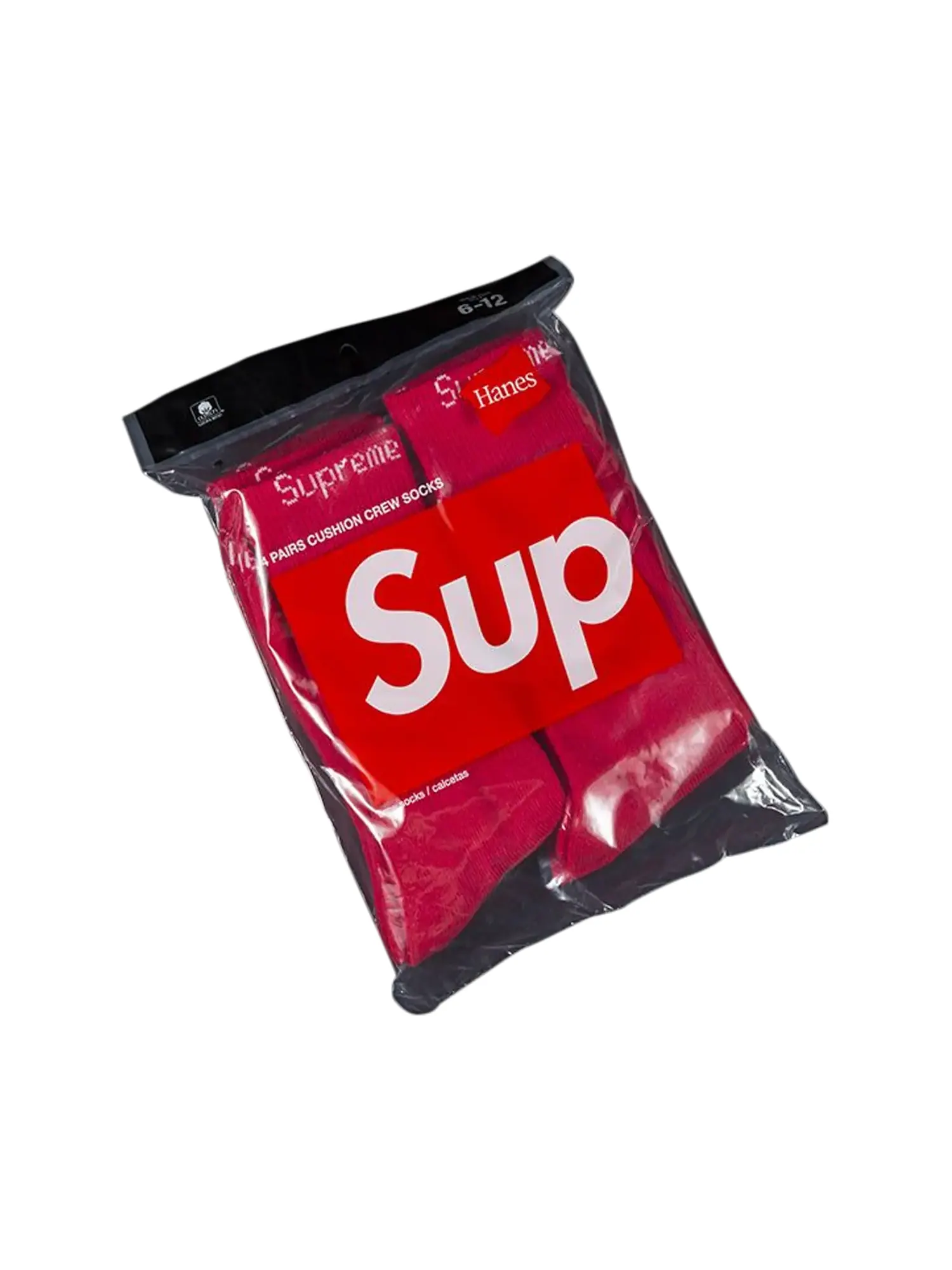 Носки Supreme Hanes Crew — изображение 1 из 1, красные