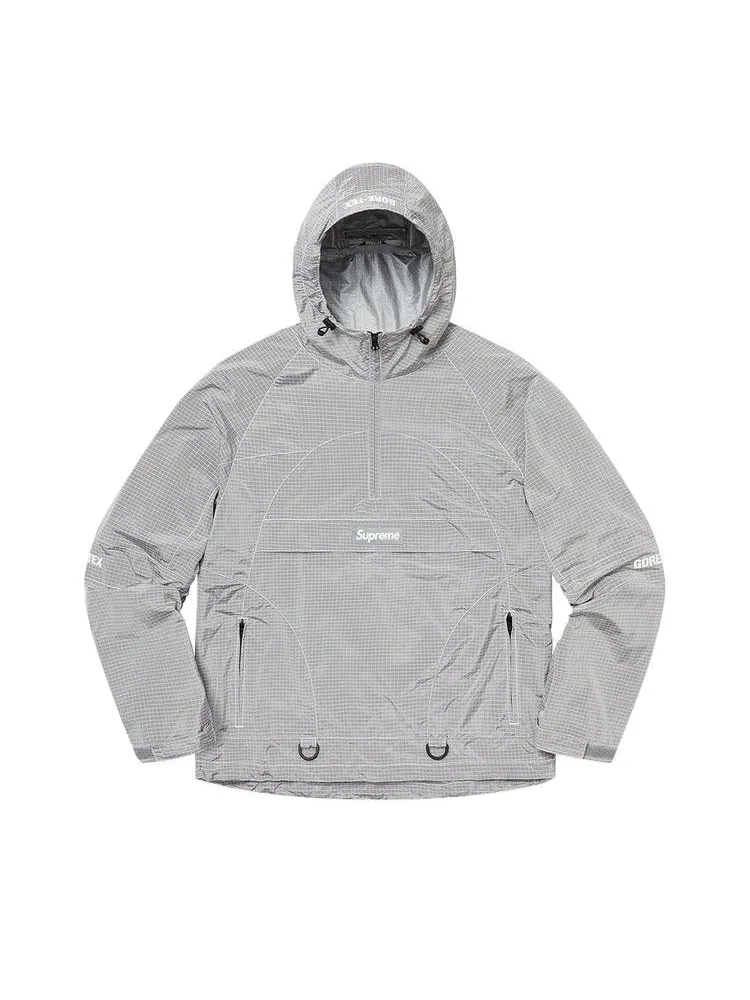 Анорак Supreme Gore-Tex Contrast Stitch Anorak — изображение 1 из 2, серебряный