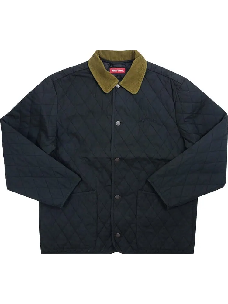 Куртка Supreme Quilted Paisley Jacket 'Black' — изображение 1 из 1, черный