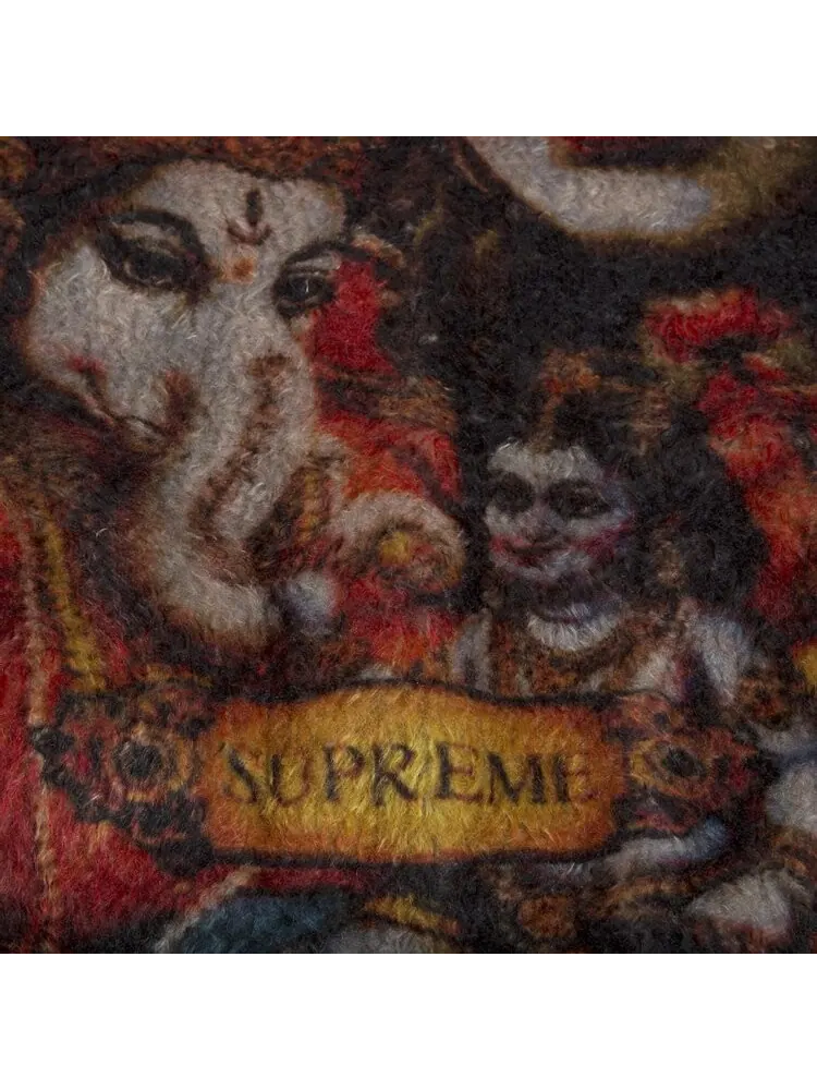 Куртка Supreme Ganesha Faux Fur Jacket 'Black' — изображение 3 из 3, черный