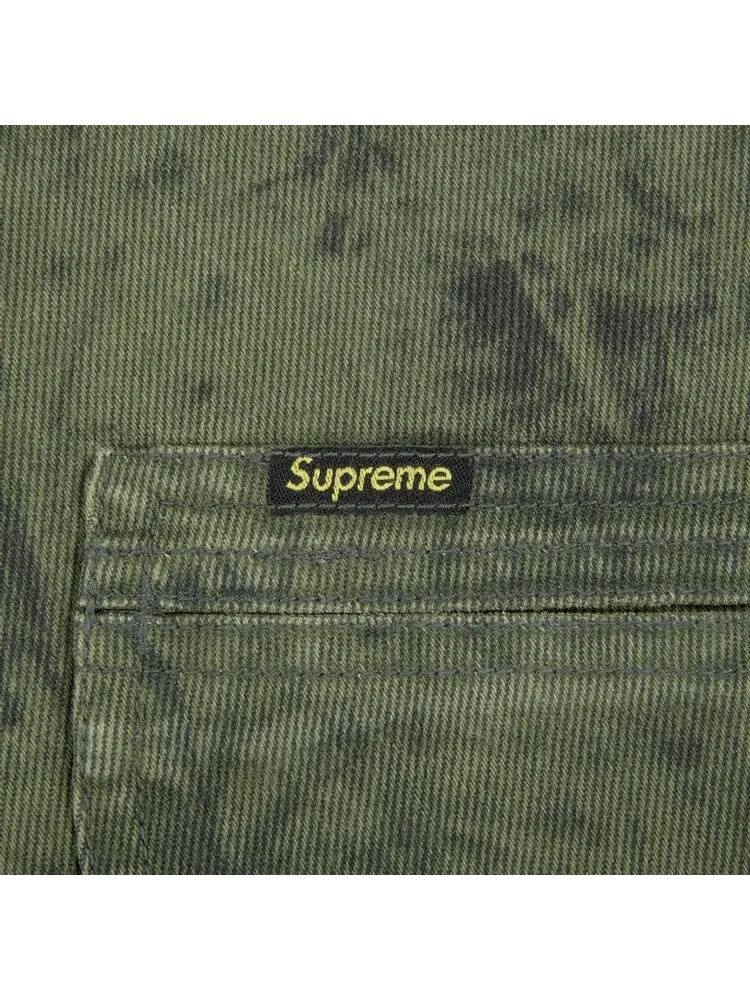 Куртка Supreme Is Love Denim Work Jacket 'Olive' — изображение 2 из 2, зеленый