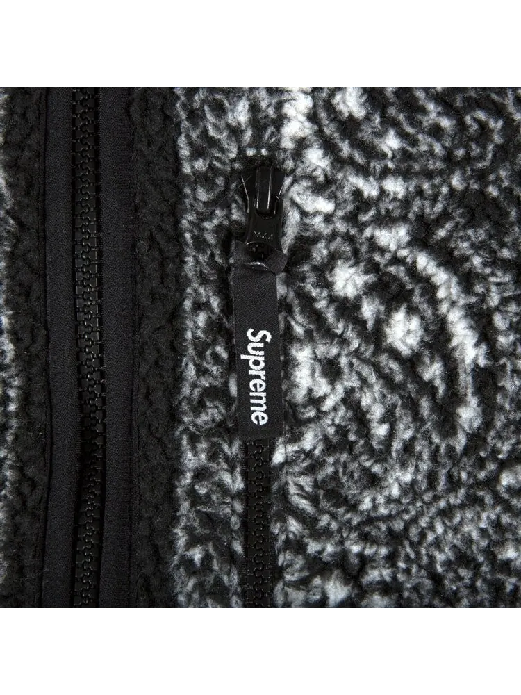 Куртка Supreme Reversible Bandana Fleece Jacket 'Black' — изображение 3 из 3, черный