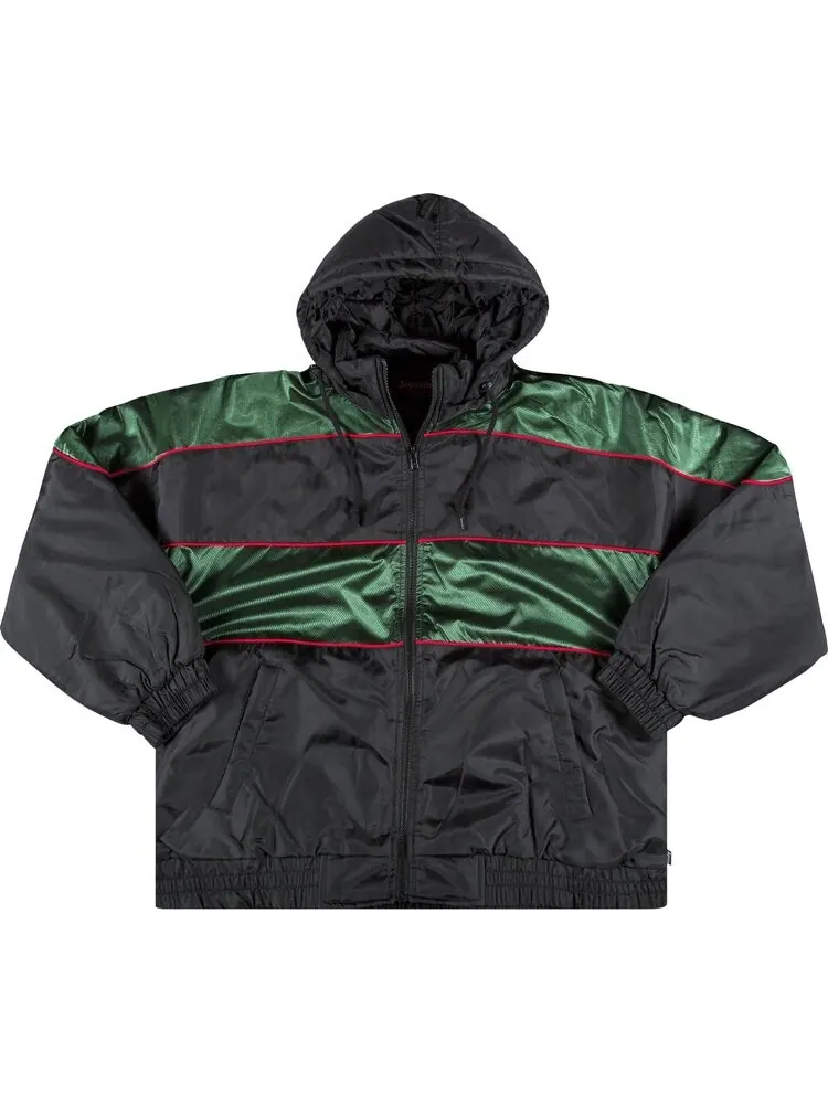 Куртка Supreme Sports Piping Puffy Jacket 'Black' — изображение 1 из 3, черный