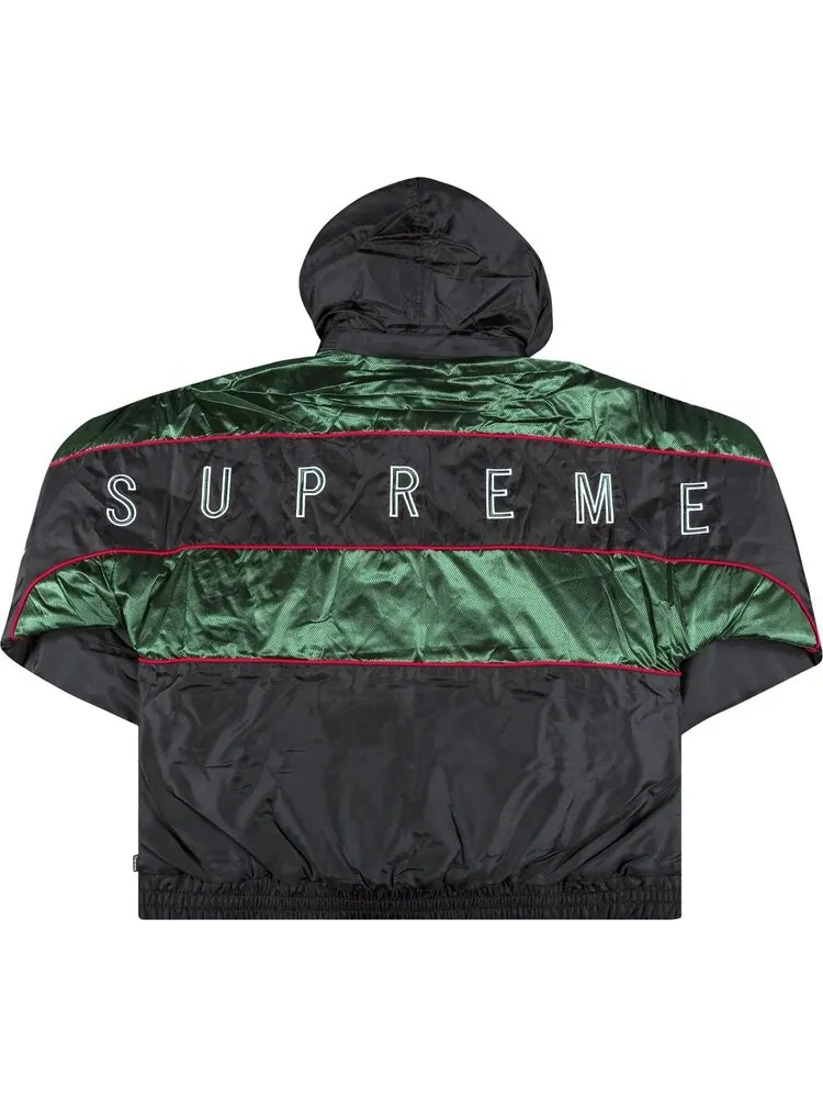 Куртка Supreme Sports Piping Puffy Jacket 'Black' — изображение 2 из 3, черный