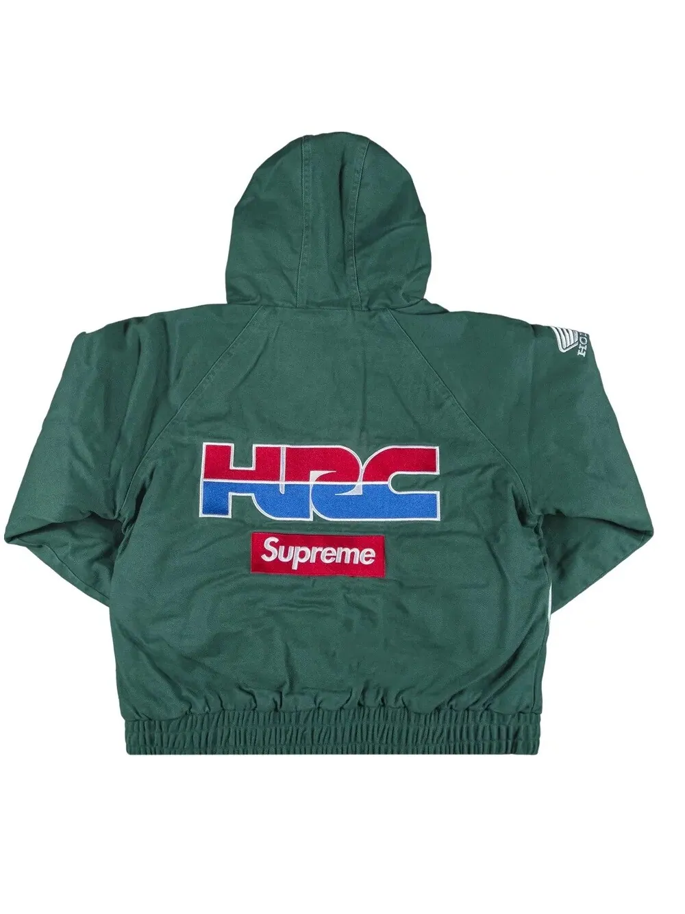 Куртка Supreme x Honda Fox Racing Puffy Zip Up — изображение 2 из 3, зеленый