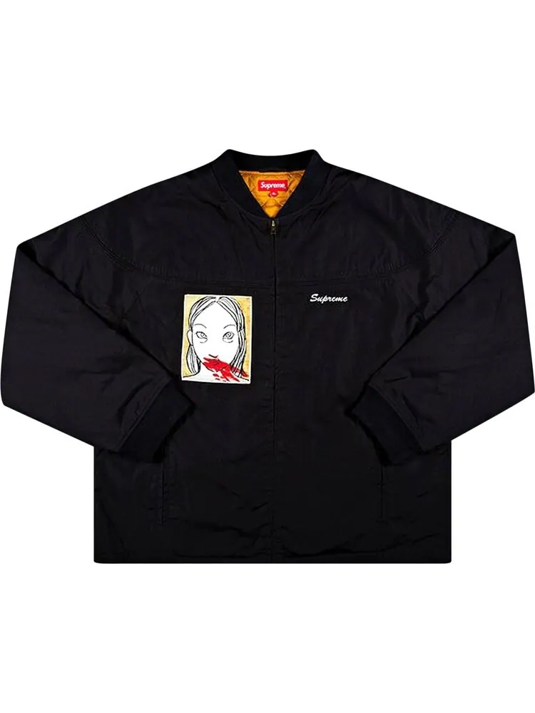 Куртка Supreme Mug Shot Crew Jacket 'Black' — изображение 1 из 1, черный