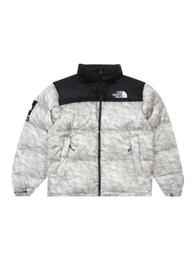 Куртка Supreme x The North Face Nuptse, Paper Print — изображение 1 из 1, серый