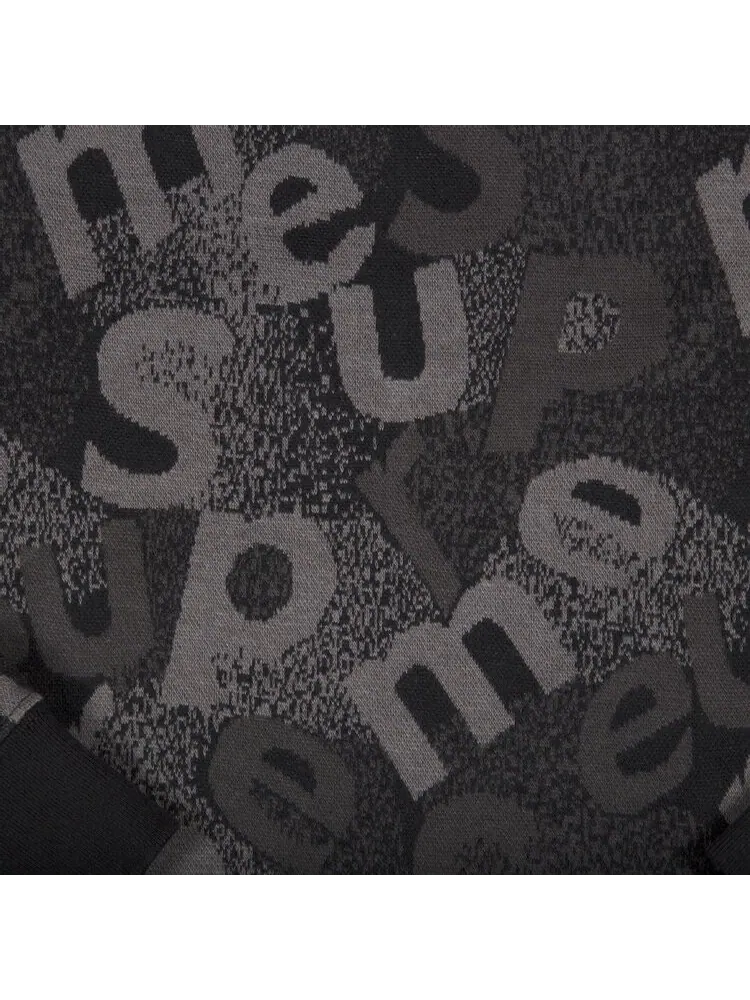 Толстовка Supreme Scatter Text Crewneck 'Black' — изображение 2 из 2, черный
