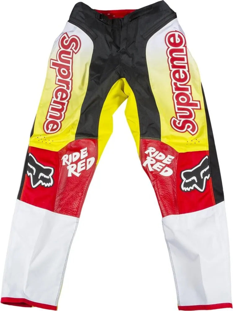 Брюки Supreme x Honda Fox Racing Moto Pant 'Red' — изображение 1 из 2, красный