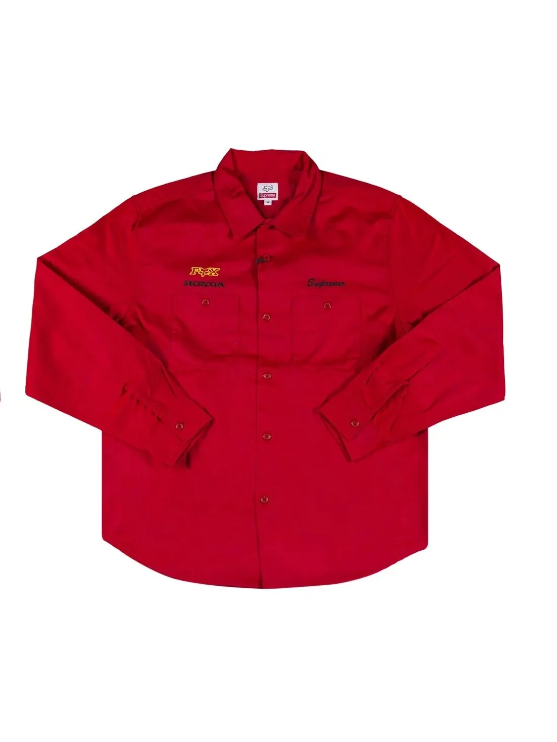 Рубашка Supreme x Honda Fox Racing — изображение 1 из 3, красный
