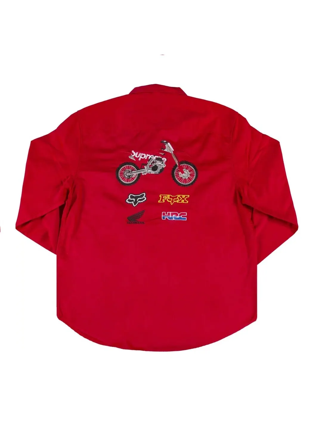 Рубашка Supreme x Honda Fox Racing — изображение 2 из 3, красный