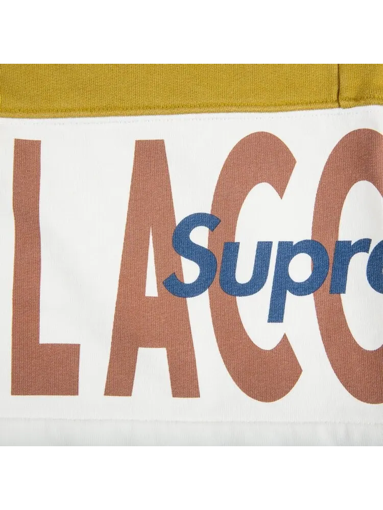 Спортивные шорты Supreme x Lacoste Logo Panel Sweatshort 'Gold' — изображение 3 из 3, золото