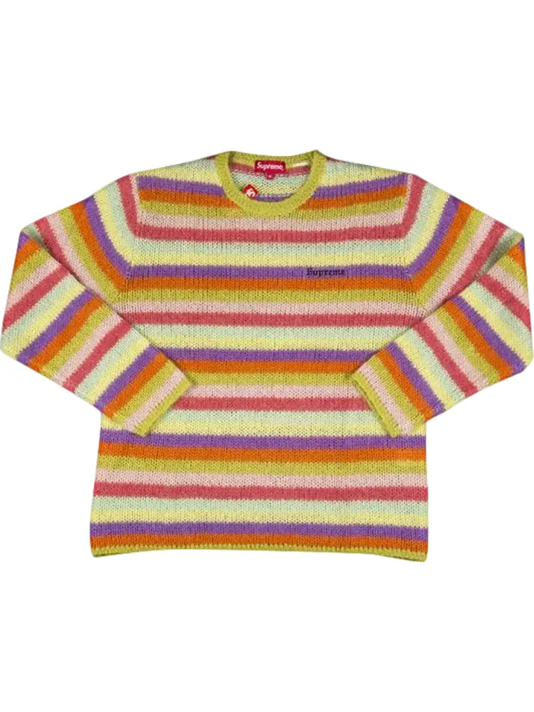 Свитер Supreme Striped Mohair Sweater 'Multi' — изображение 1 из 1, мульти