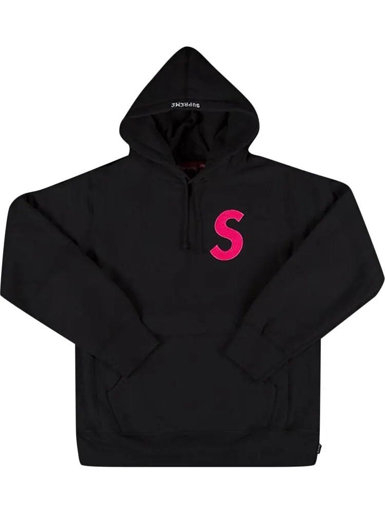Толстовка Supreme S Logo Hooded Sweatshirt 'Black' — изображение 1 из 1, черный