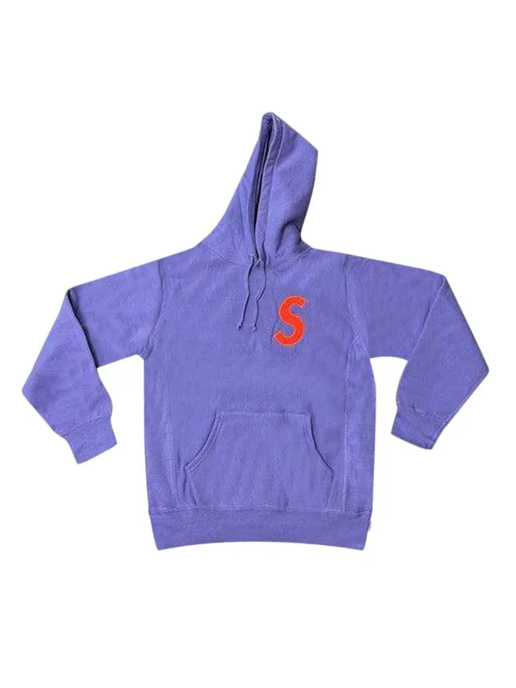 Толстовка Supreme S Logo Hooded Sweatshirt Light Violet — изображение 1 из 2, светлый фиолетовый