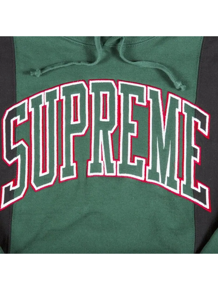 Толстовка Supreme Paneled Arc Hooded Sweatshirt 'Green' — изображение 2 из 2, зеленый