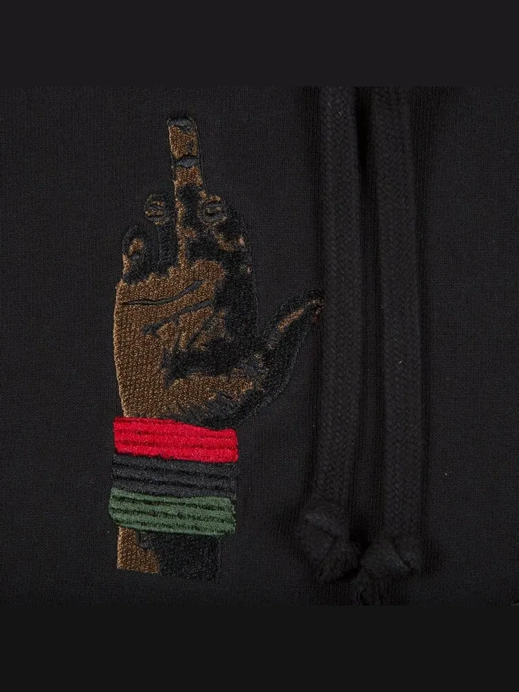 Толстовка Supreme Dead Prez RBG Embroidered Hooded Sweatshirt 'Black' — изображение 2 из 2, черный