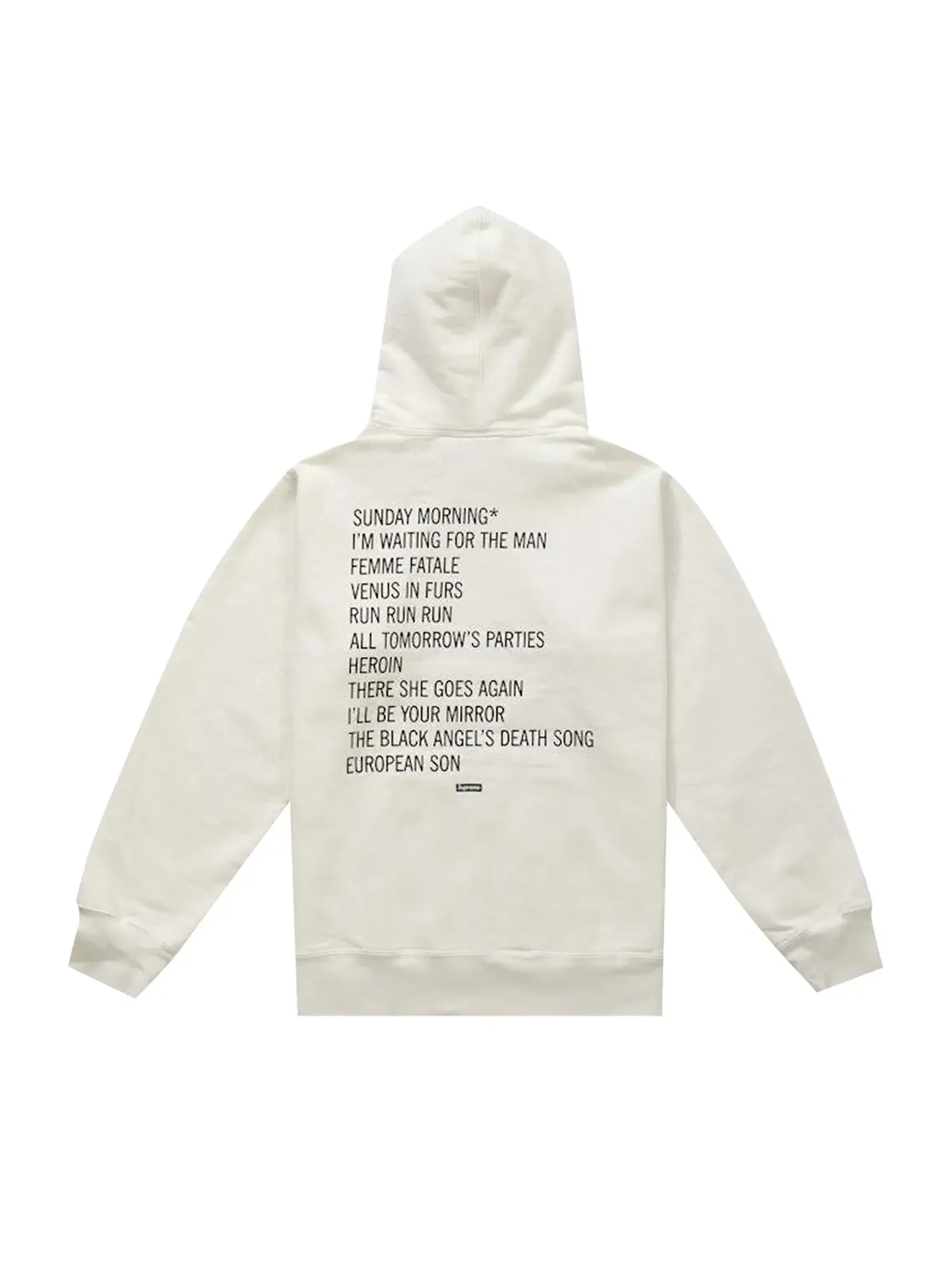 Толстовка с капюшоном Supreme x The Velvet Underground — изображение 2 из 2, белый