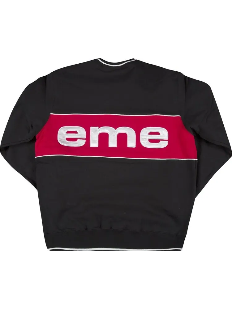 Толстовка Supreme Piping Crewneck 'Black' — изображение 2 из 3, черный