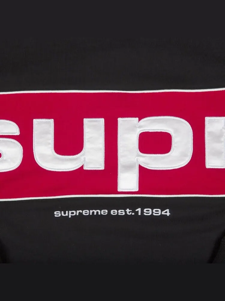 Толстовка Supreme Piping Crewneck 'Black' — изображение 3 из 3, черный