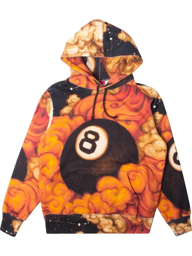Толстовка Supreme Martin Wong 8-Ball Hooded Sweatshirt 'Multi' — изображение 1 из 1, мульти