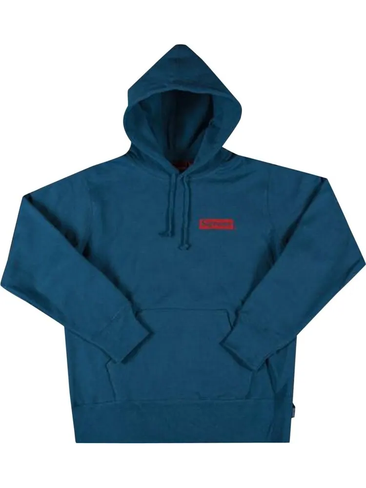 Толстовка Supreme Stop Crying Hooded Sweatshirt 'Blue' — изображение 1 из 1, синий