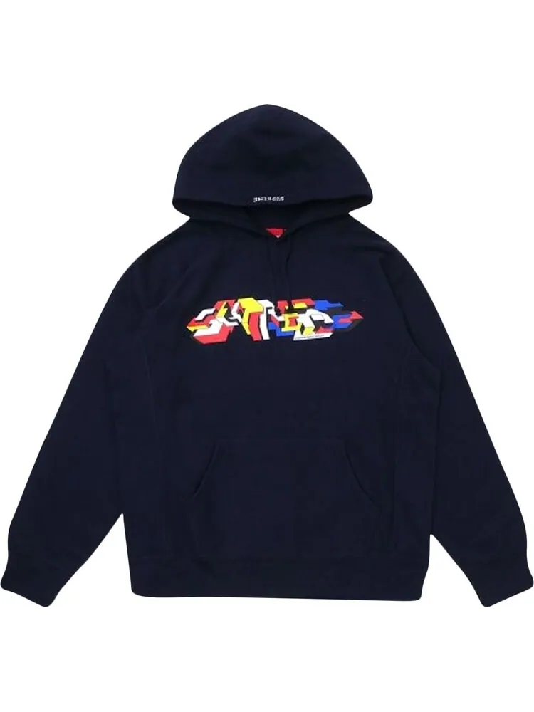 Толстовка Supreme Delta Logo Hooded Sweatshirt 'Navy' — изображение 1 из 1, синий