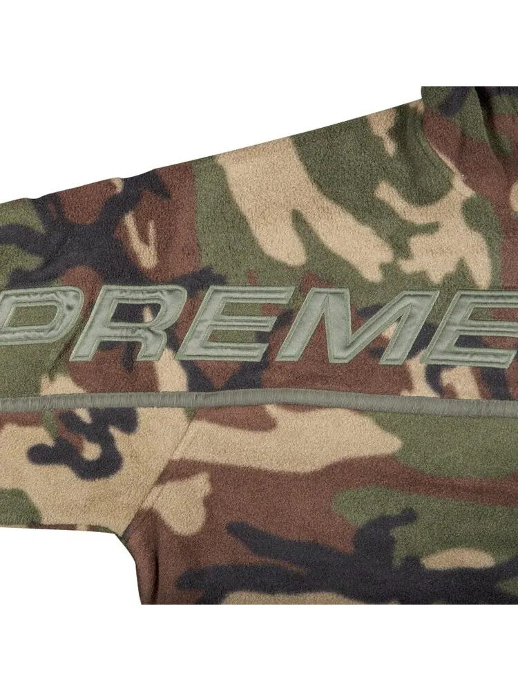 Толстовка Supreme Polartec Half Zip Hooded Sweatshirt 'Camo' — изображение 2 из 2, мульти