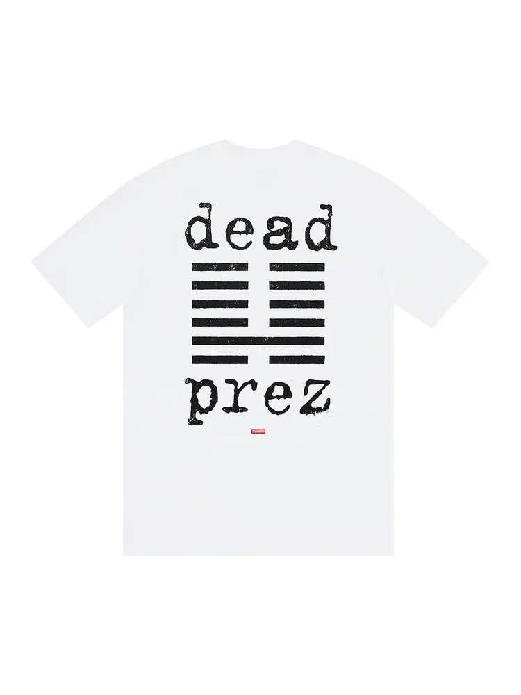 Футболка Supreme x Dead Prez Tee 'White' — изображение 2 из 2, белый