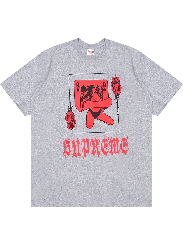 Футболка Supreme Queen Tee 'Heather Grey' — изображение 1 из 1, серый