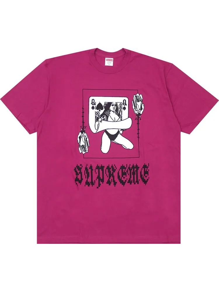 Футболка Supreme Queen Tee 'Magenta' — изображение 1 из 1, розовый