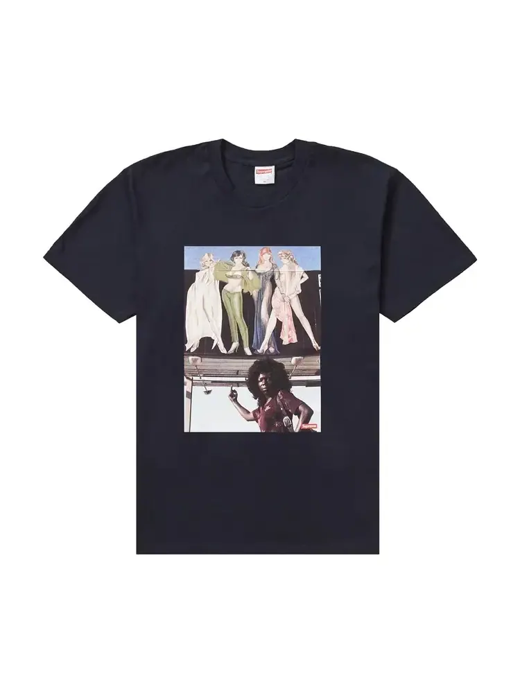 Футболка Supreme American Picture Tee 'Navy' — изображение 1 из 1, синий
