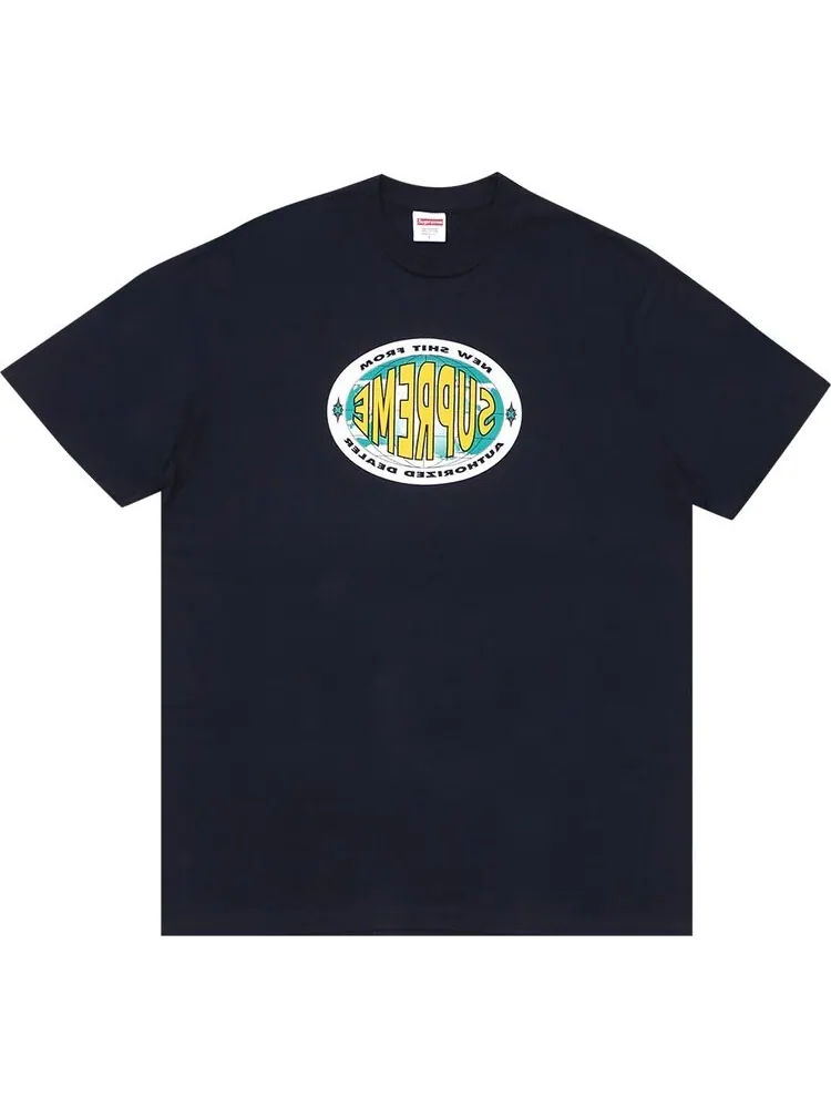 Футболка Supreme New Shit Tee 'Navy' — изображение 1 из 1, синий