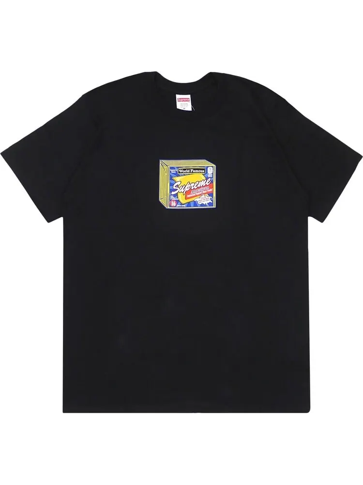 Футболка Supreme Cheese Tee 'Black' — изображение 1 из 1, черный