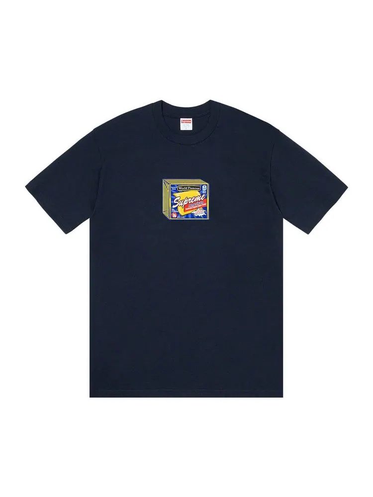 Футболка Supreme Cheese Tee — изображение 1 из 1, темно-синий