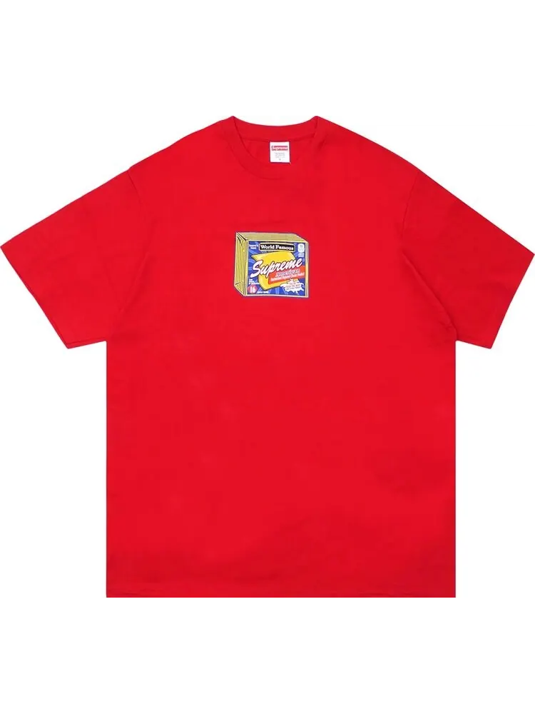 Футболка Supreme Cheese Tee 'Red' — изображение 1 из 1, красный
