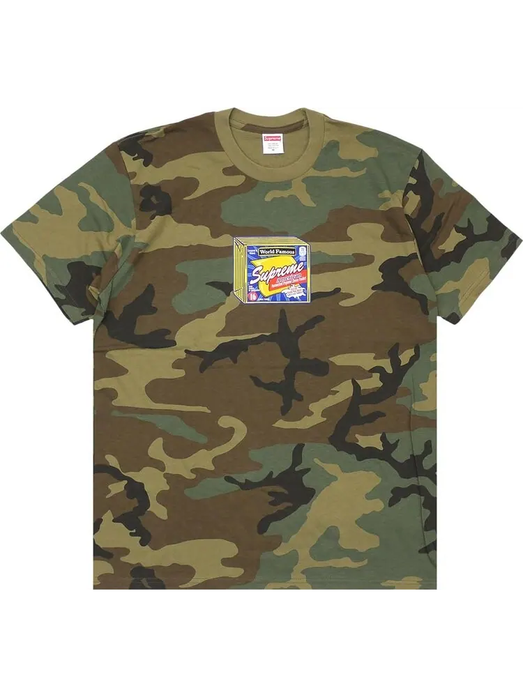 Футболка Supreme Cheese Tee 'Woodland Camo' — изображение 1 из 1, мульти