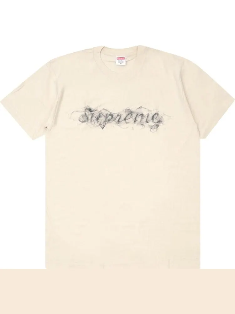 Футболка Supreme Smoke Tee 'Natural' — изображение 1 из 1, бежевый