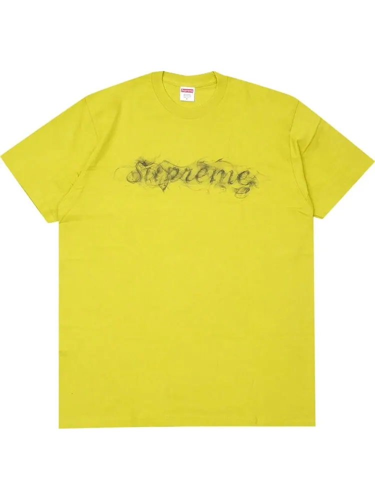 Футболка Supreme Smoke Tee 'Sulfur' — изображение 1 из 1, желтый