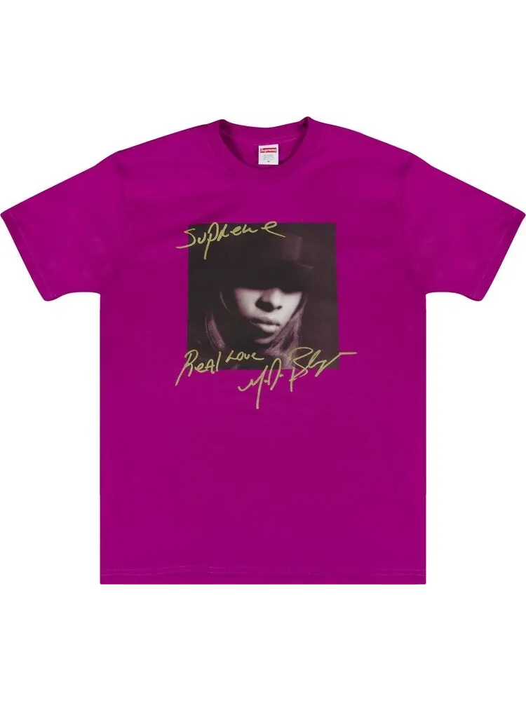 Футболка Supreme Mary J. Blige T-Shirt 'Magenta' — изображение 1 из 2, фиолетовый