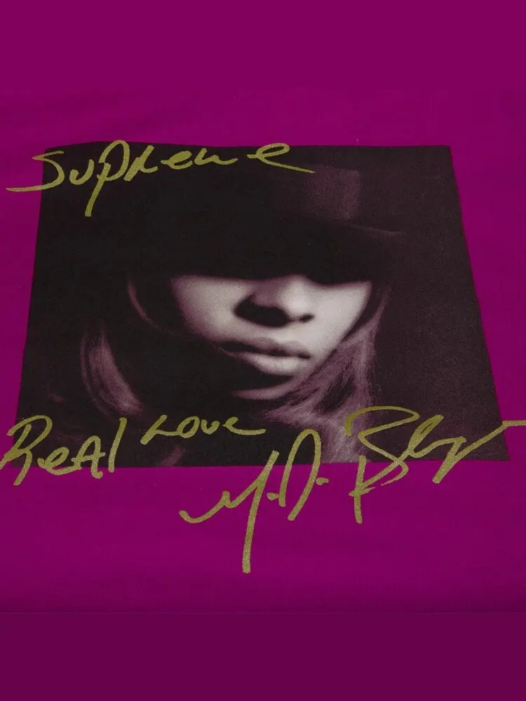 Футболка Supreme Mary J. Blige T-Shirt 'Magenta' — изображение 2 из 2, фиолетовый