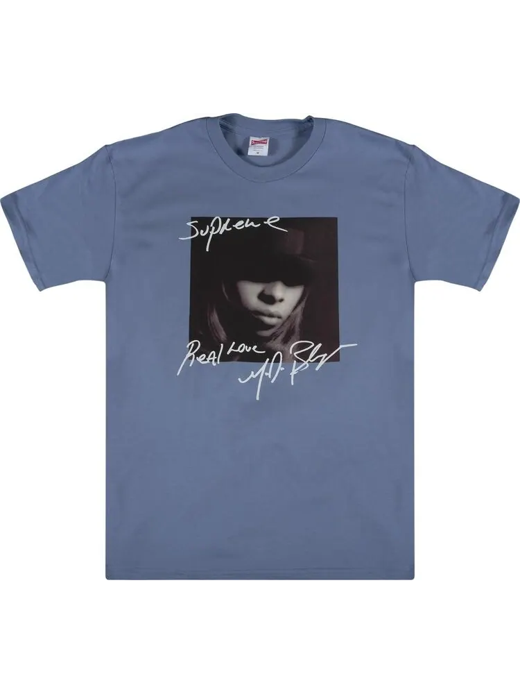 Футболка Supreme Mary J. Blige T-Shirt 'Slate' — изображение 1 из 2, синий