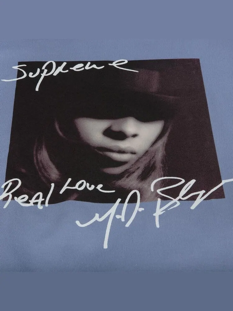 Футболка Supreme Mary J. Blige T-Shirt 'Slate' — изображение 2 из 2, синий