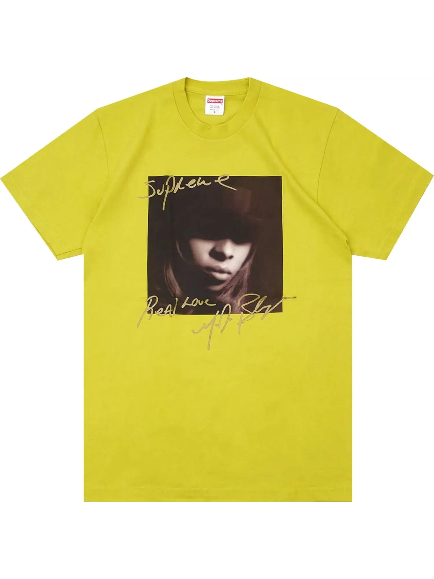 Футболка Supreme Mary J. Blige — изображение 1 из 1, желтый