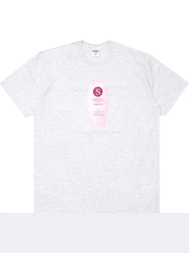 Футболка Supreme Super Cream Tee 'Ash Grey' — изображение 1 из 1, серый
