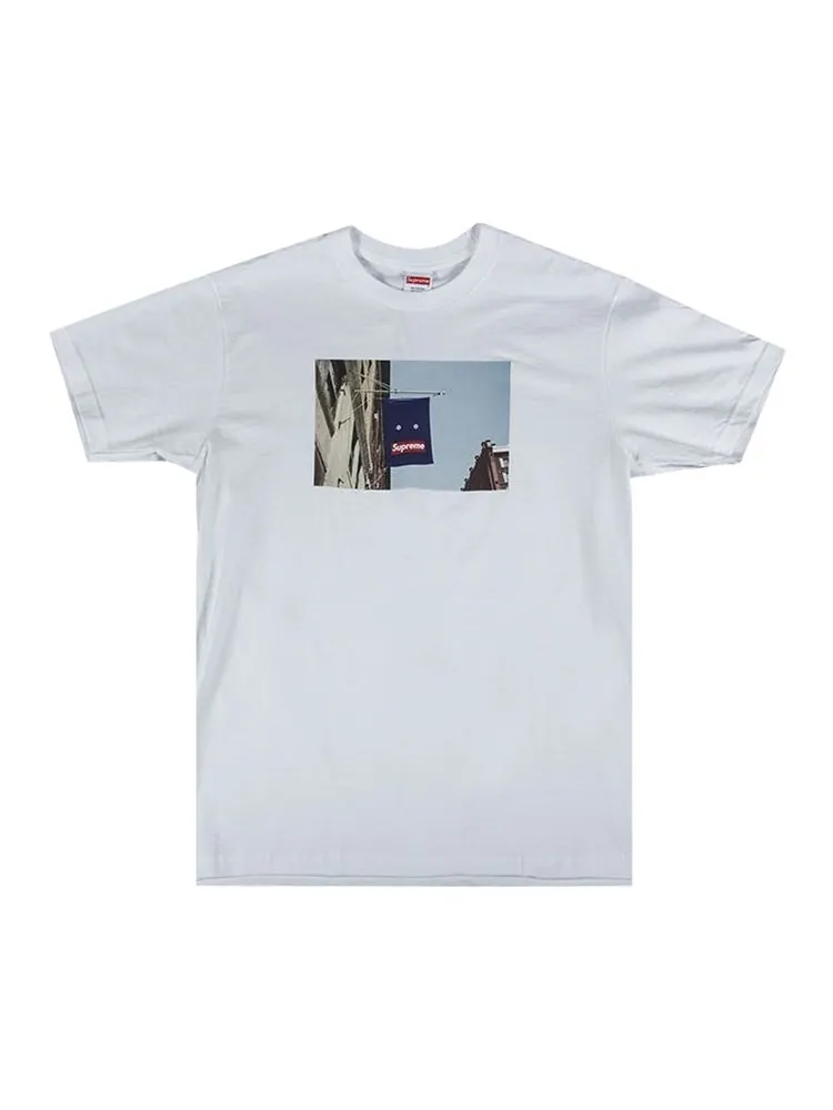 Футболка Supreme Banner Tee 'White' — изображение 1 из 1, белый